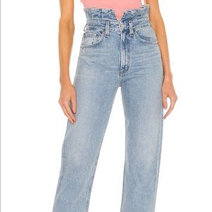AGOLDE lettuce waistband jeans